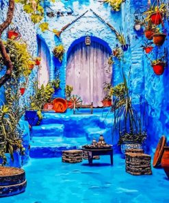 Chefchaouen City paint by numbers