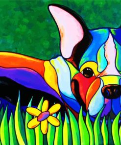 Cubism Dog Paint By Number