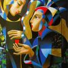 Cubism Women paint by numbers