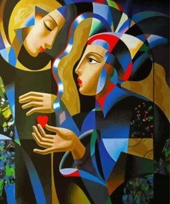 Cubism Women paint by numbers