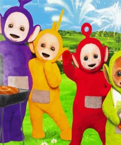 Teletubbies BBQ Paint By Number