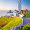 England Start Point Lighthouse paint by numbers