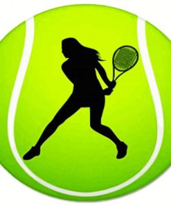 Female Tennis Player Art Paint By Number