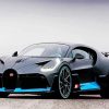 Grey Bugatti Divo paint by numbers