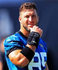 Tim Tebow Football Player Paint By Number