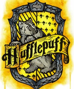 Hufflepuff Harry Potter paint by numbers