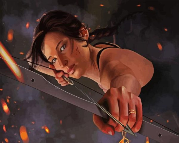 Katniss Everdeen Jennifer Lawrence Paint By Number