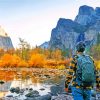 Man in Yosemite National Park paint by numbers