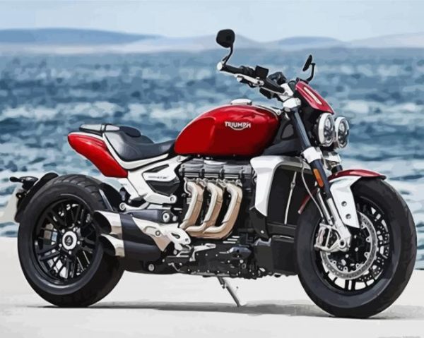 Red Triumph Paint By Number