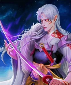 Sesshomaru Inuyasha Anime paint by numbers