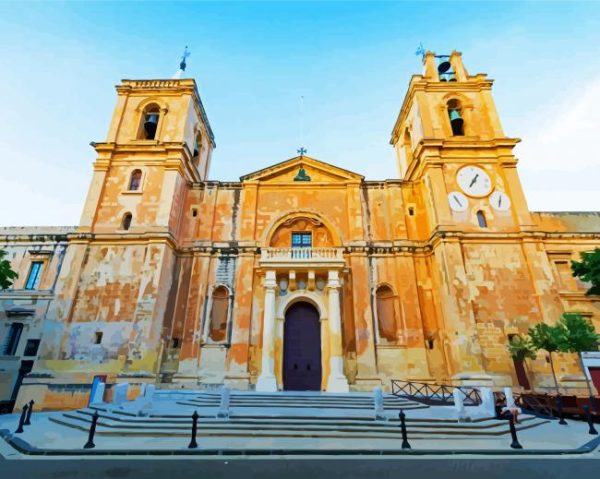 St John S Co Cathedral Valetta Paint By Number