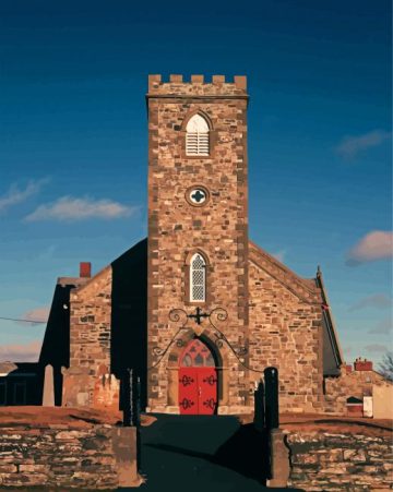 St Peters Episcopal Church Paint By Numbers