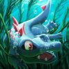 Totodile Pokemon paint by numbers