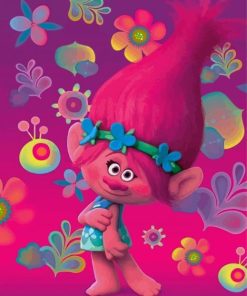 Trolls Poppy paint by numbers