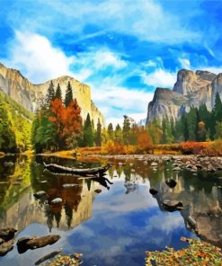 Usa California Yosemite Valley El Capitan National Park paint by numbers