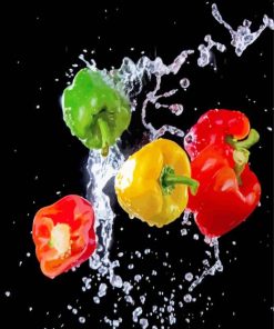 Vegetable Splash Water Paint By Number