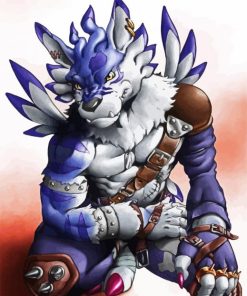 Digimon Weregarurumon Paint By Number