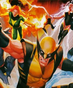 X Men Illustration paint by numbers