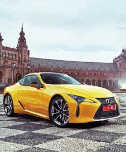 Yellow Lexus paint by numbers