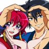 Yona and Hak Son paint by numbers