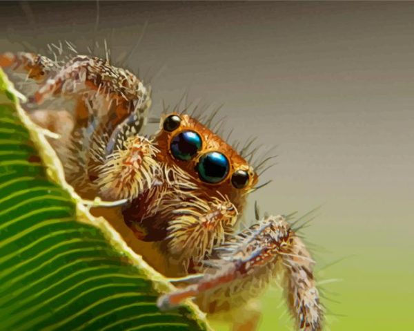 Hairy Spider Paint By Number