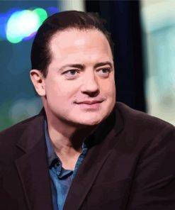 Actor Brendan Fraser Celebrity Paint By Number