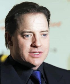 Actor Brendan Fraser Paint By Number