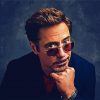 Actor Robert Downey Jr paint by numbers