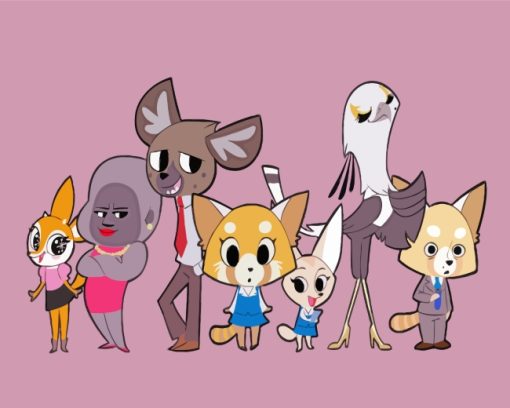 Aggretsuko Characters Paint By Number