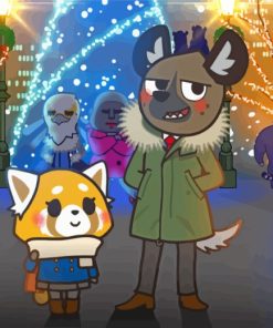 Aggretsuko On Christmas Day Paint By Number