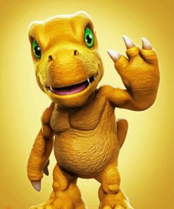 Agumon Digimon Paint By Number