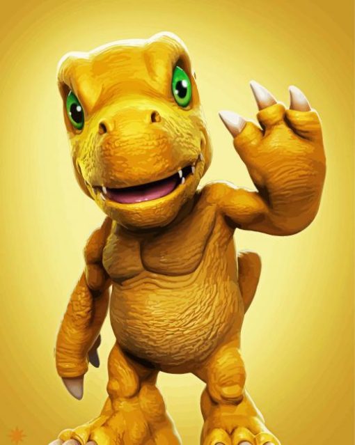 Agumon Digimon Paint By Number