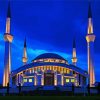 Ahmet Hamdi Akseki Mosque Ankara At Night Paint By Number