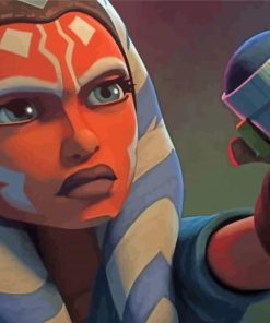 Animated Ahsoka Starwars Paint By Number