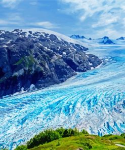 Alaska Exit Glacier Paint By Number