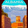 Balkan Albania Poster Paint By Number