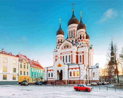 Alexander Nevsky Cathedral Tallinn paint by numbers