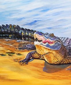 Alligator Art paint by numbers