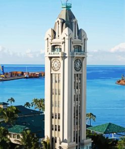 Aloha Tower Oahu Paint By Number