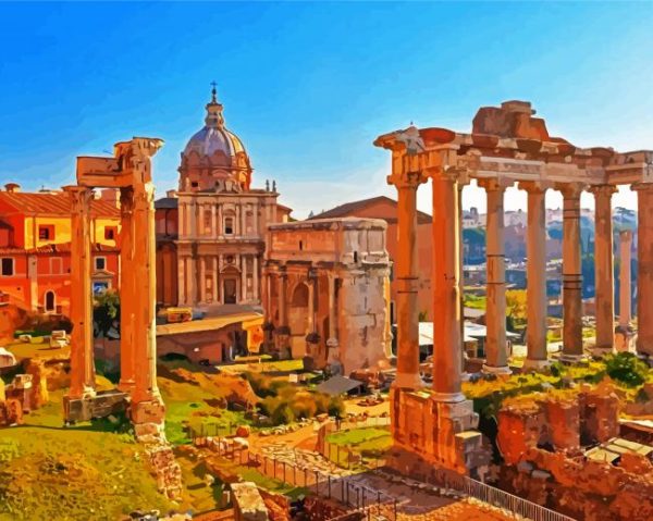 Ancient Ruins Paint By Number