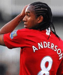 Anderson Footballer paint by numbers