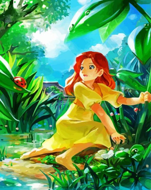 Anime Arrietty Art paint by numbers