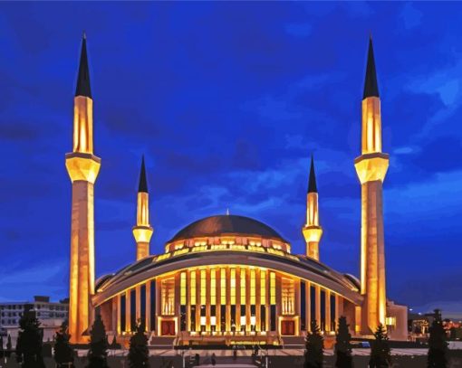 Ahmet Hamdi Akseki Mosque Turkey Paint By Number