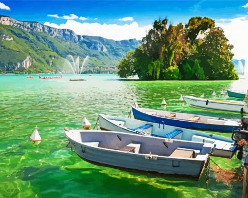 Annecy Lake Seascapes Paint By Number