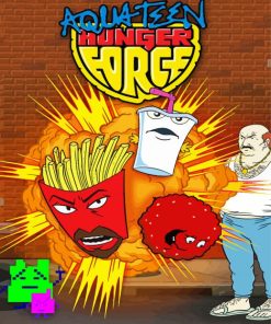 Aqua Teen Hunger Force Animation paint by numbers