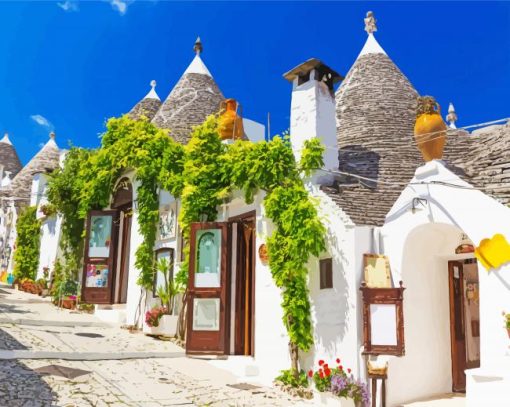 Alberobello Town In Italy paint by numbers