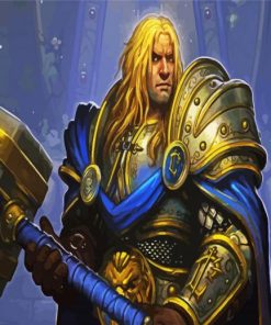 Arthas Hearthstone paint by numbers