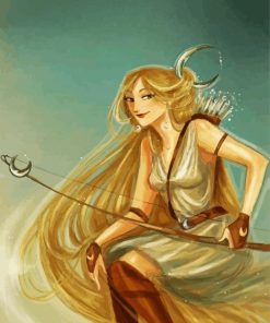 Artemis Woman Art paint by numbers