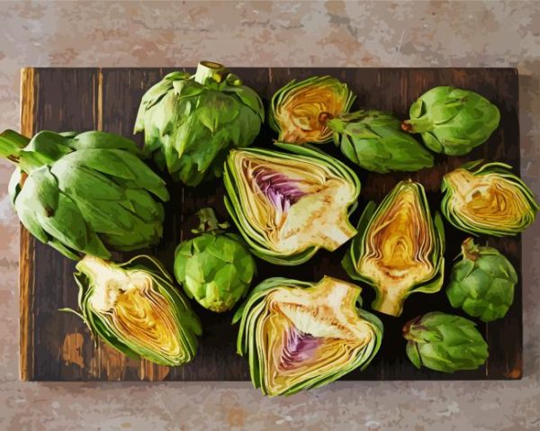 Artichoke paint by numbers