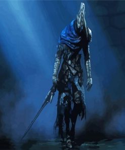 Artorias Dark Souls Video Game paint by numbers